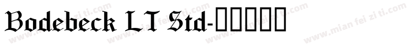 Bodebeck LT Std字体转换